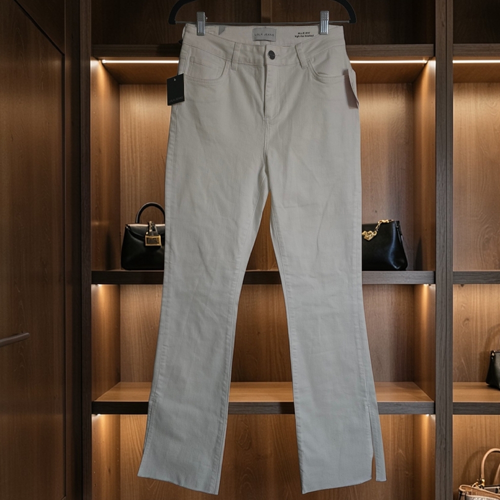 Lola Jeans - White Kick Flare